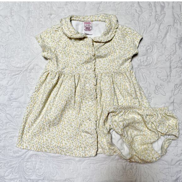 Gymboree Vintage Floral Dress And Bloomers 6-12m - Picture 2 of 4